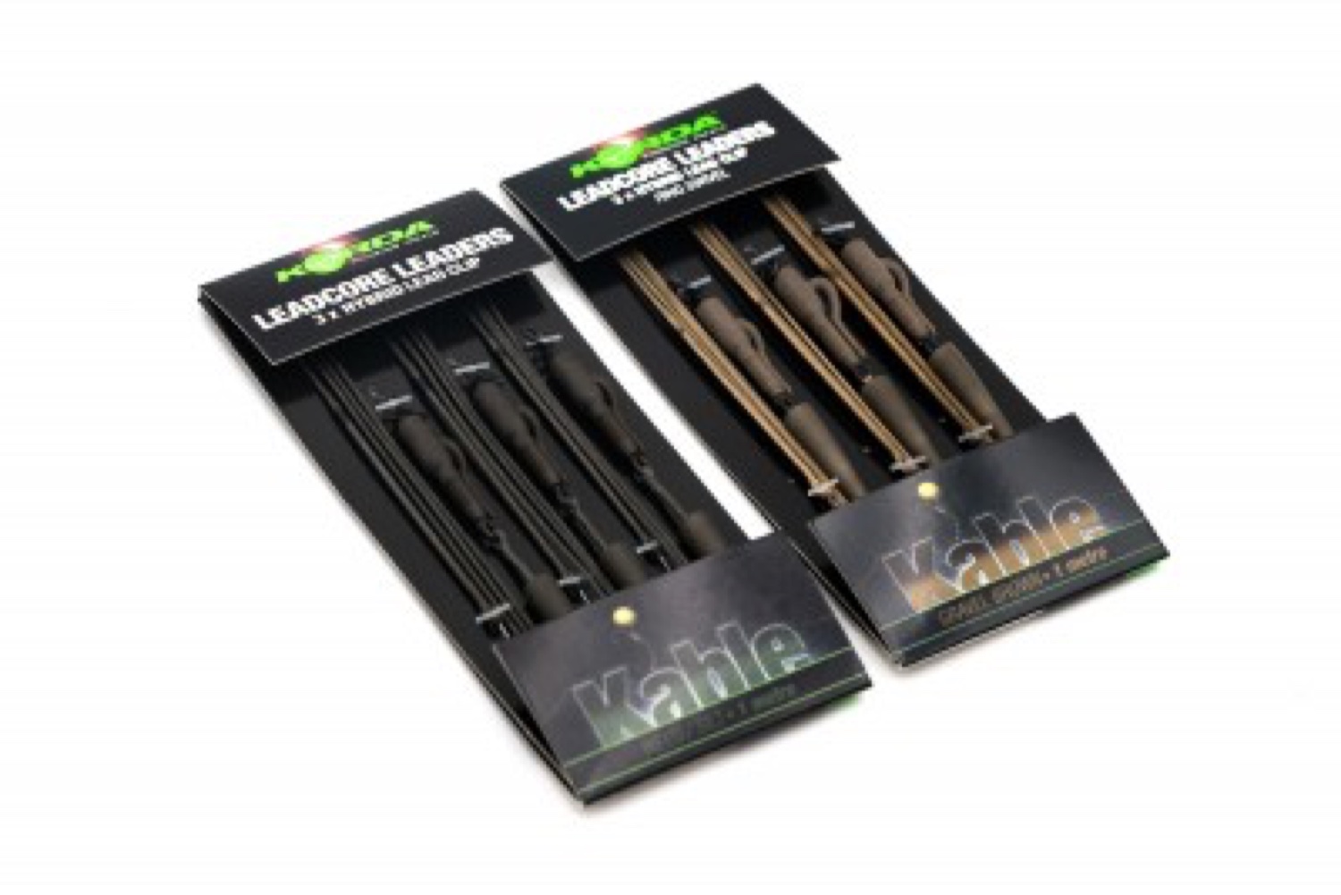Korda Leadcore Leader Lead Clip - Weed / Silt 3 Per Pack - 1 M