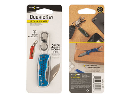 Nite Ize Doohickey Key Chain Knife Zakmes Blauw