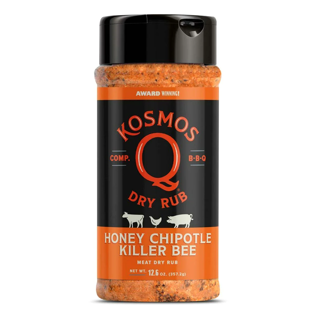 Kosmo's Q Rub Honey Killer Bee Chipotle 16 Oz