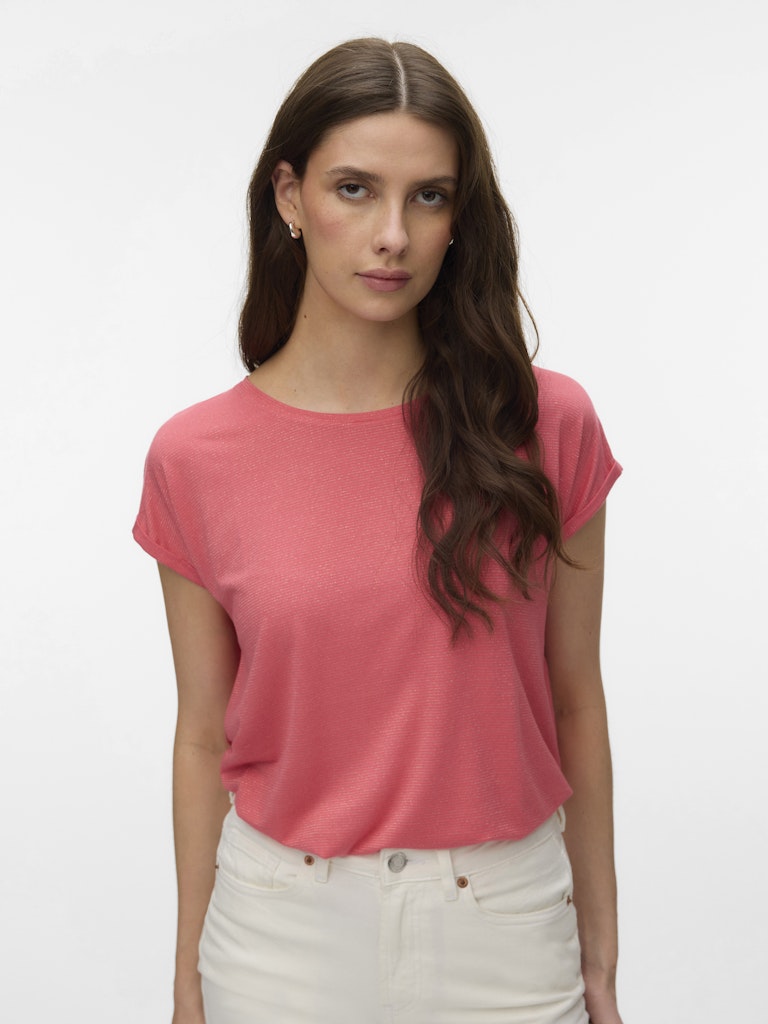 Vero Moda Lava Glitter SS Top Stripe LX Dames