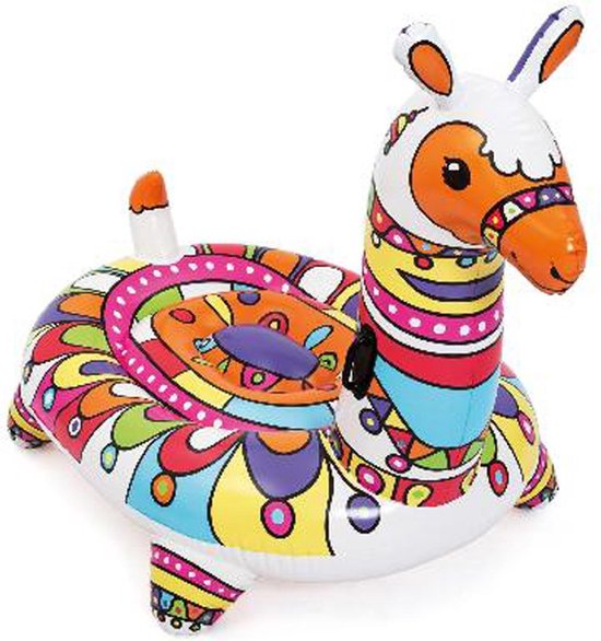 Bestway Opblaasfiguur Lama Pop Ride-On Jumbo