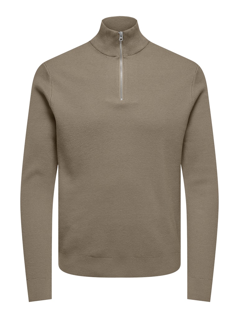 Only & Sons Phil Reg 12 Struc Half Zip Knit Heren