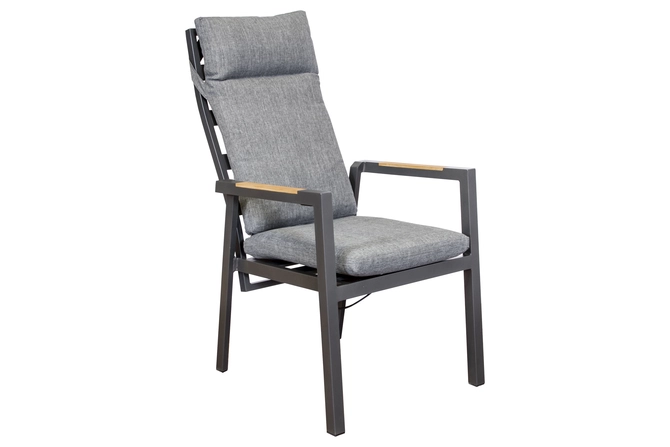 Levy Stacking Chair With Teak Armrest