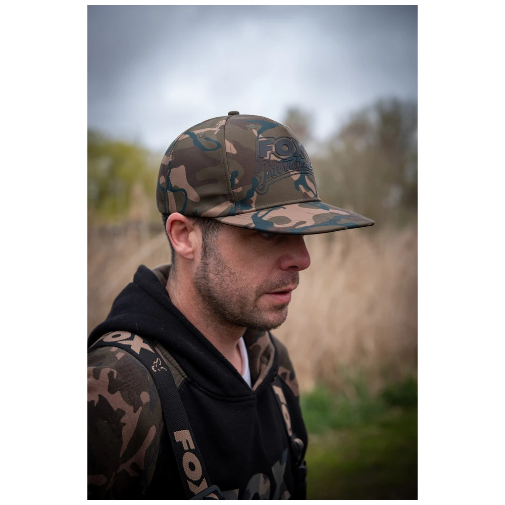 Fox Flat Peak Snapback Hat Camo