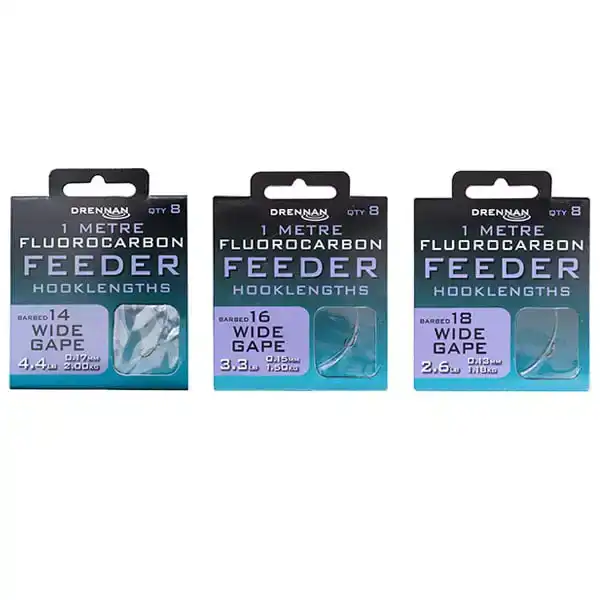 Drennan Fluoro Feeder Wide Gape 14