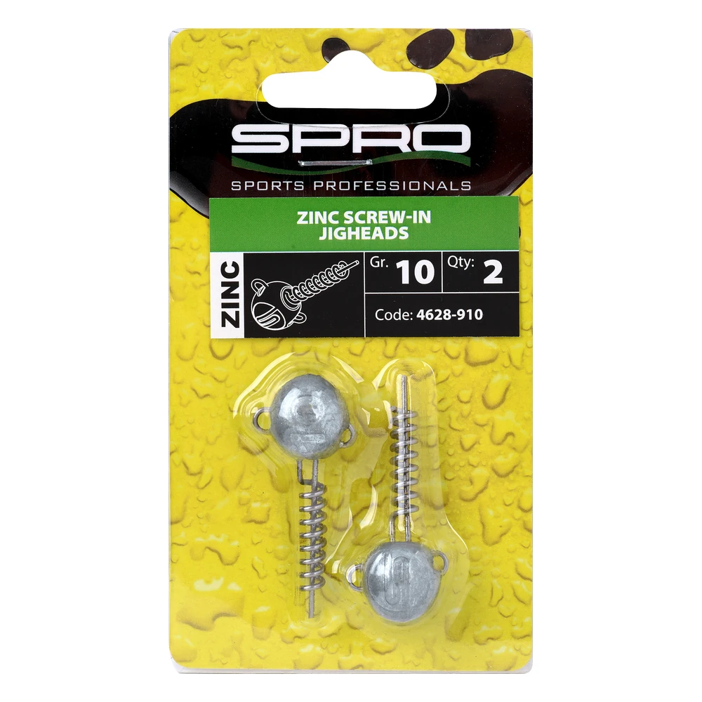 Spro Zinc Screw In Jigheads 2Pc