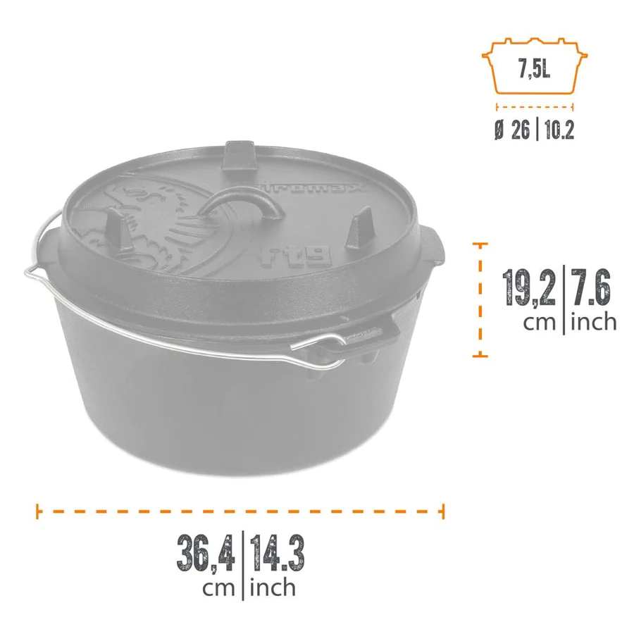 Petromax Dutch Oven FT9-T 7,5 Liter