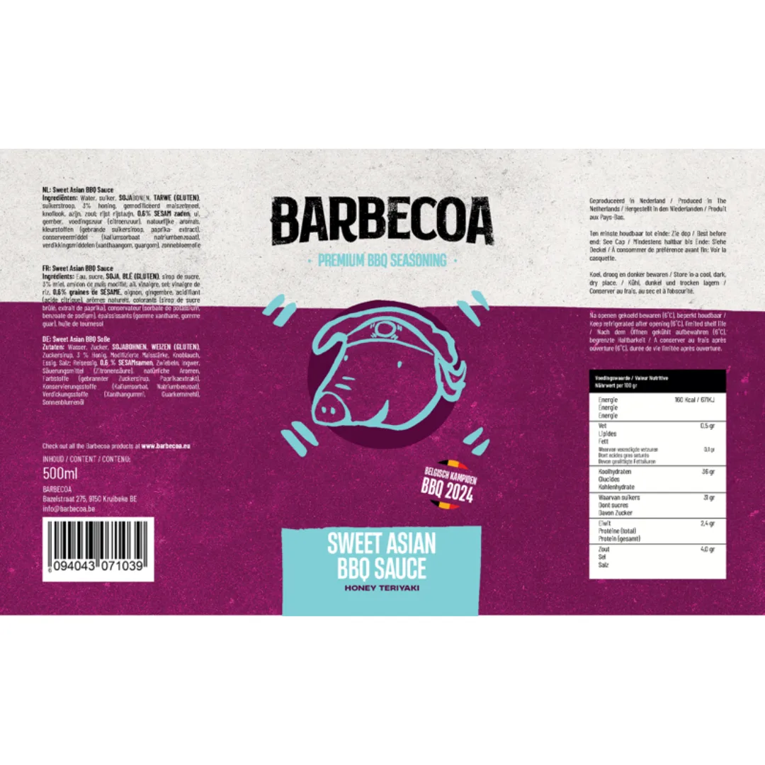 Barbecoa Sweet Asian Bbq Sauce 0,5L
