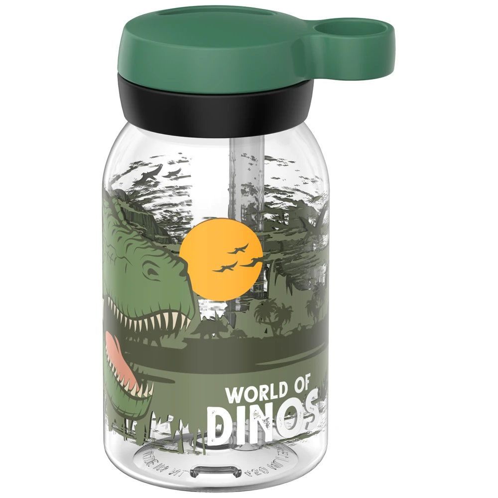Mepal Drinkfles Met Rietje Campus 450 Ml - Dino