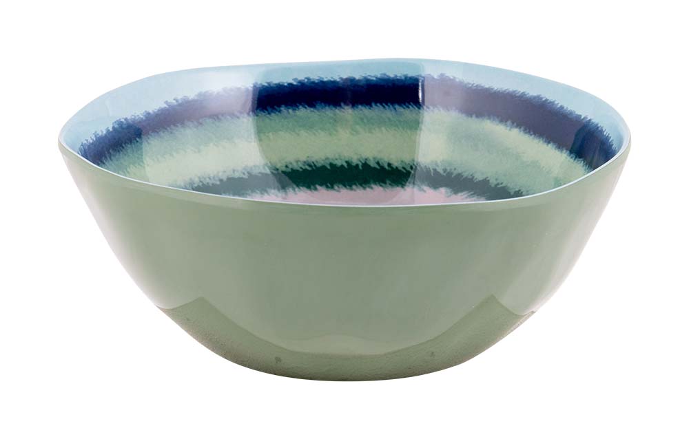 Bo-Camp Servies Halo Blauw/Groen 12-delig