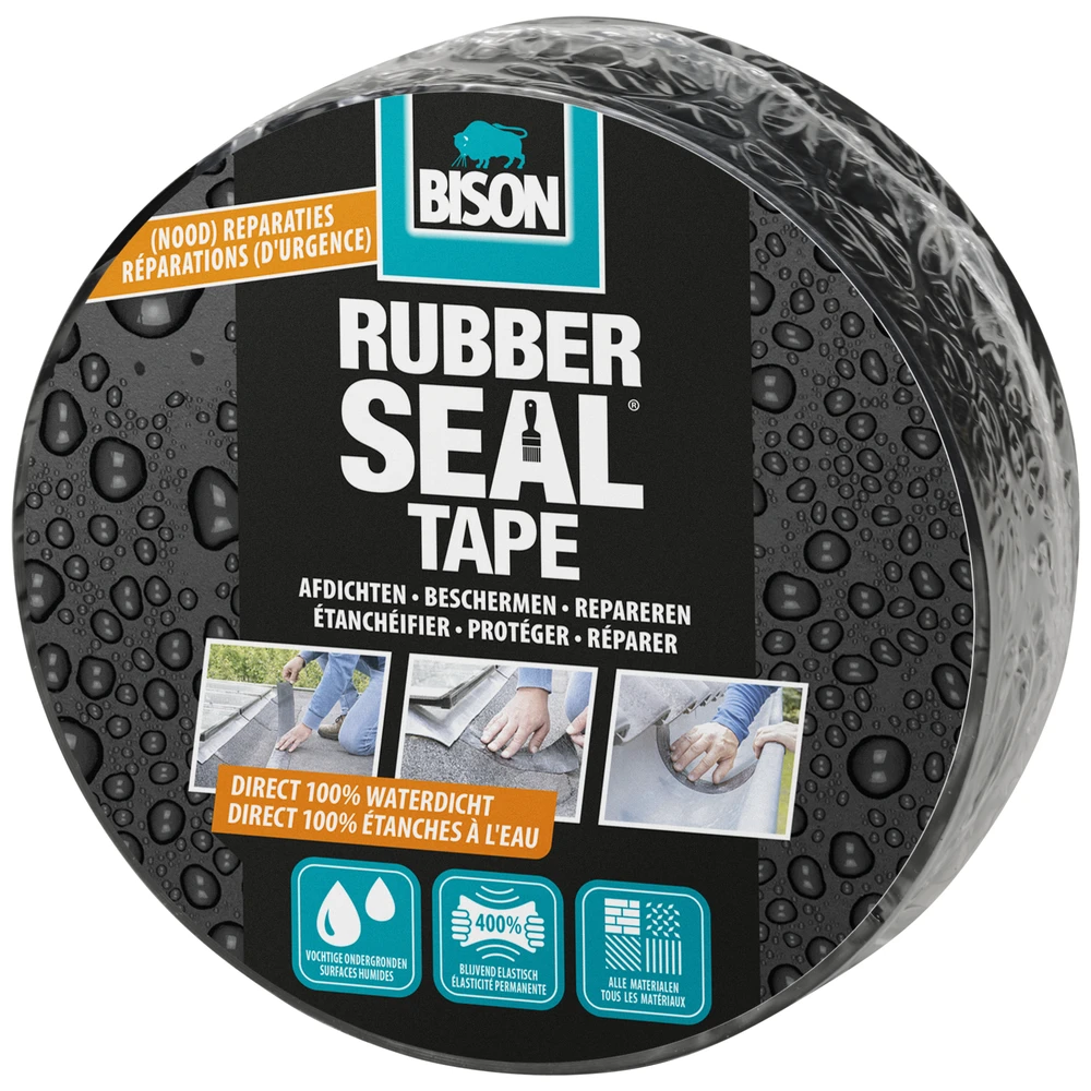 Bison Rubber Seal Tape 7,5Cm Rol 5M
