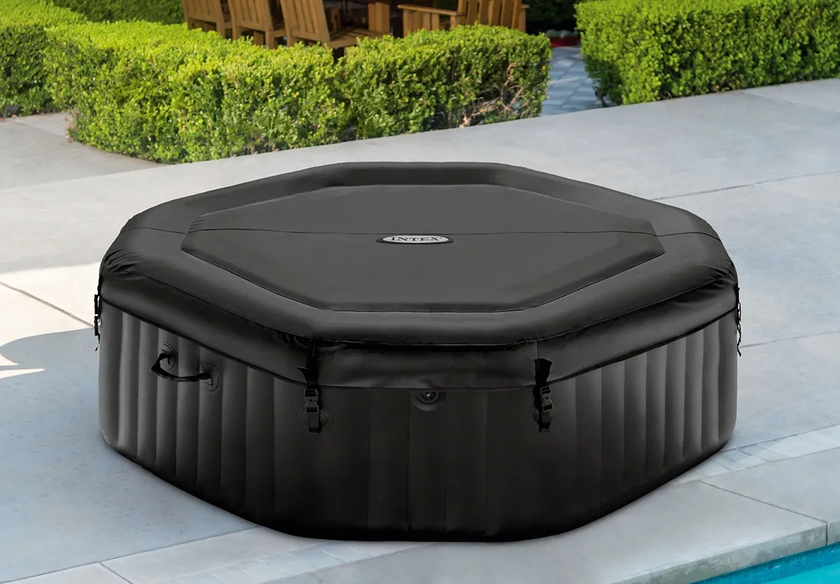 Intex 6-Person Onyx Black Octagon Combo Spa Set