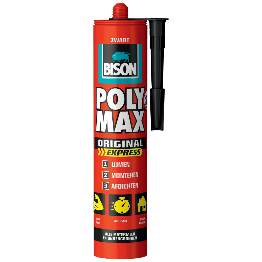 Bison Poly Max Express 425 G Koker Zwart