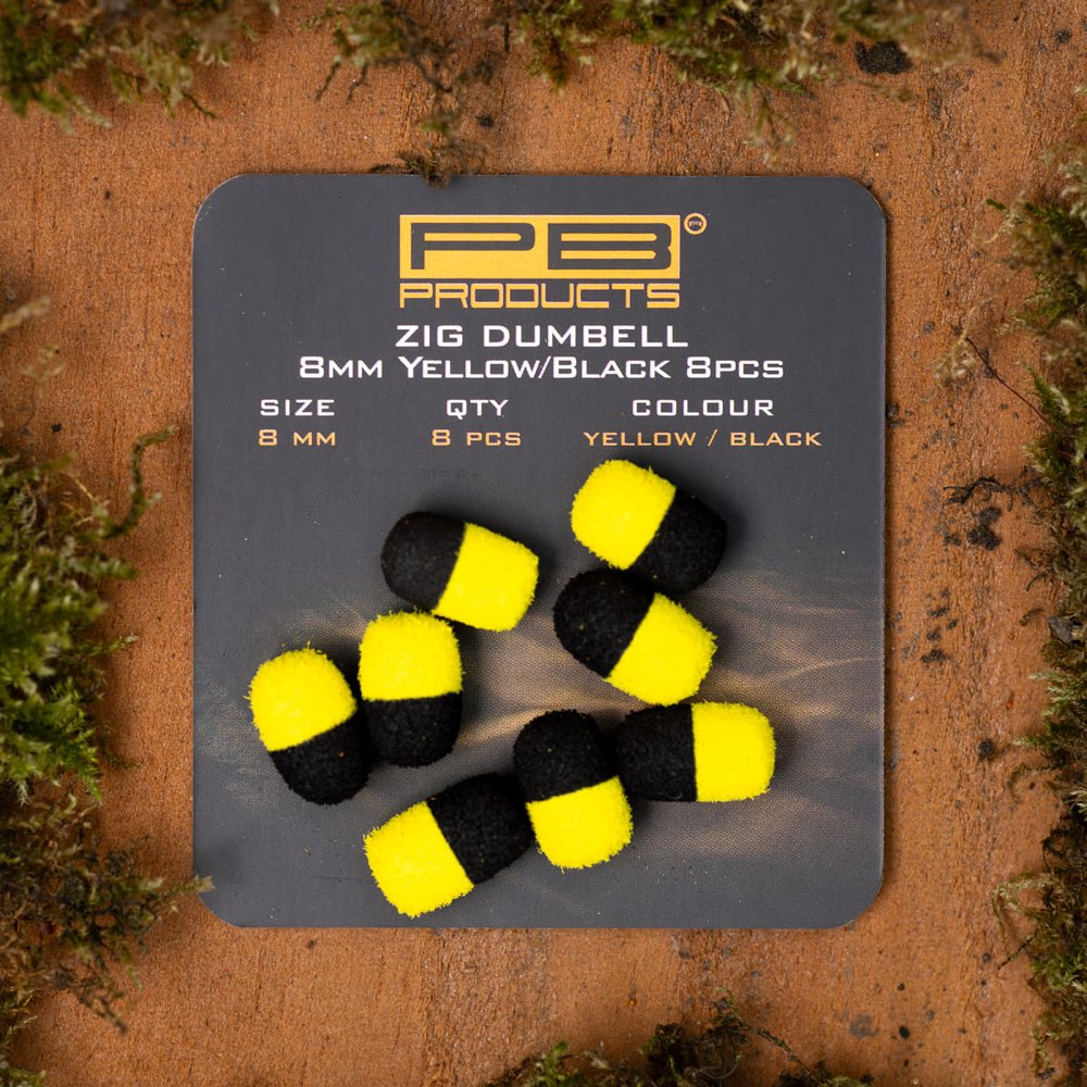 PB Products Pb Zig Dumbell Yellow/Black 8mm