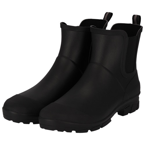 Angro XQ Men Rubber Low Rain Boots - Black - 42