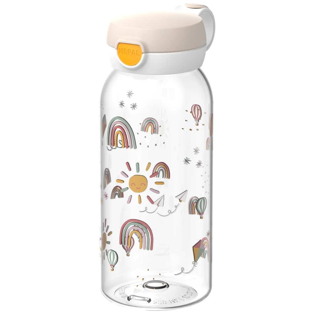 Mepal Drinkfles Met Flipdop Campus 600 Ml - Sunshine & Rainbow