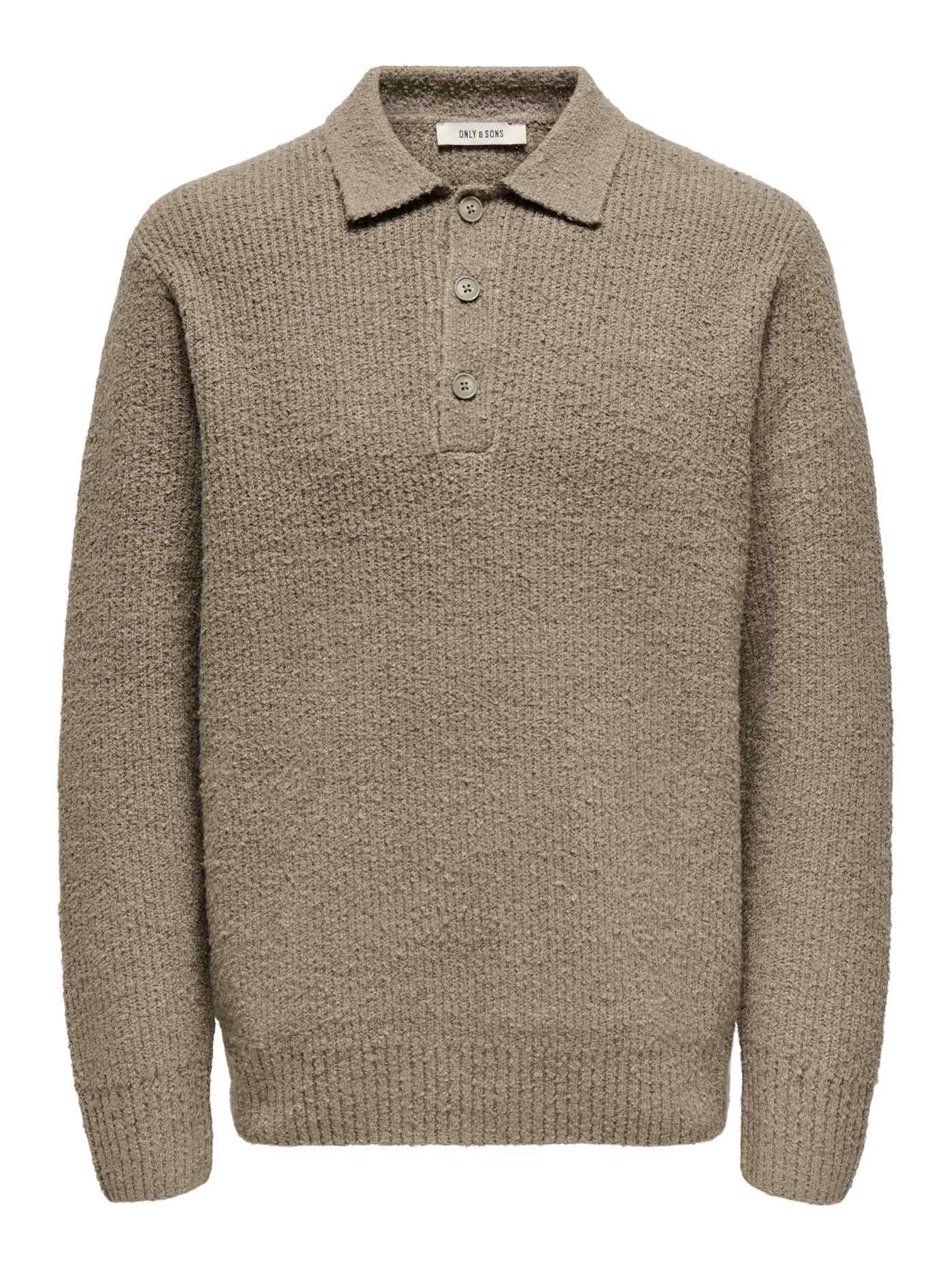 Only & Sons Dale Rlx LS Polo Knit Heren