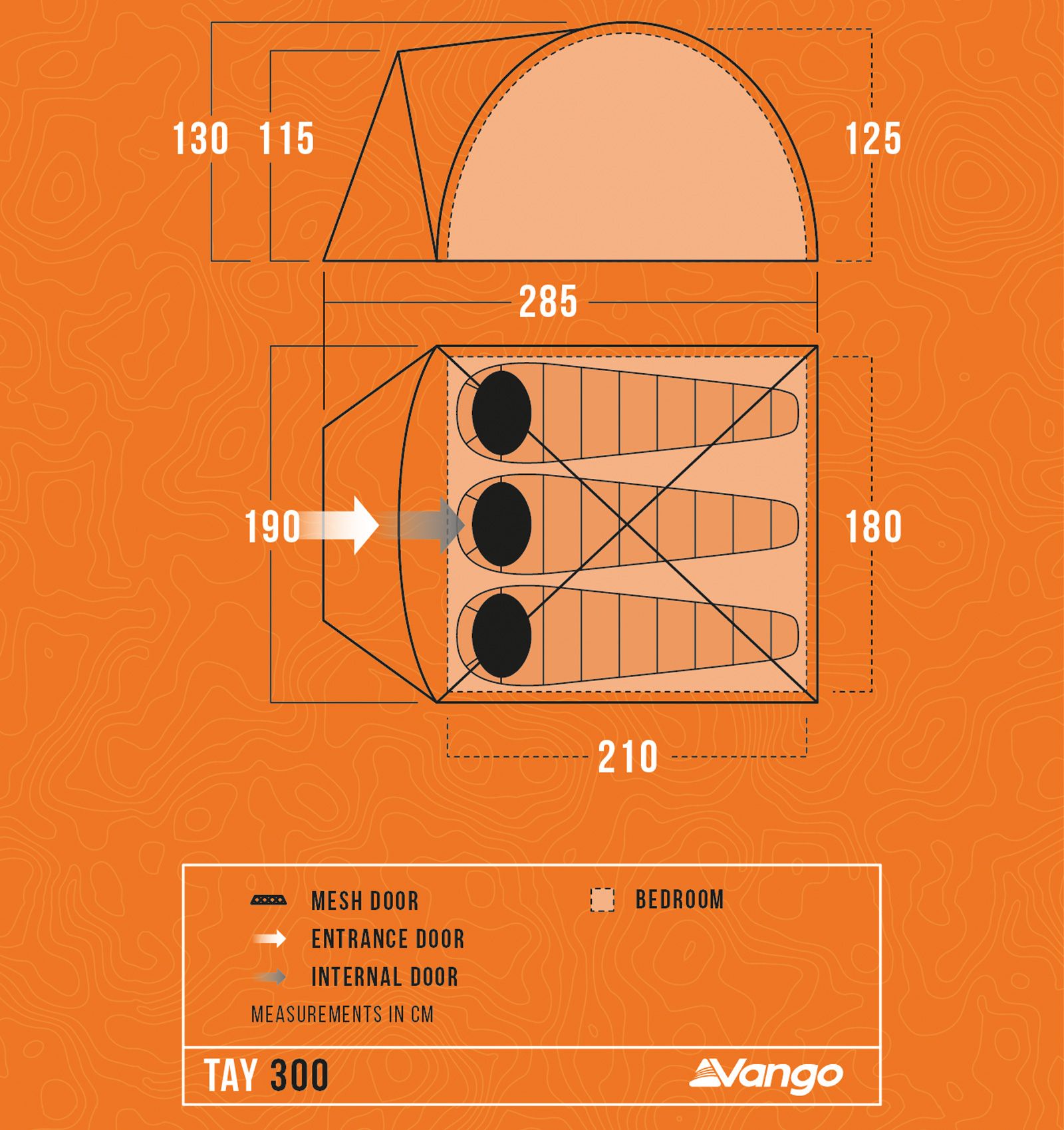 Vango Bijzettent Tay 300 - Deep Blue