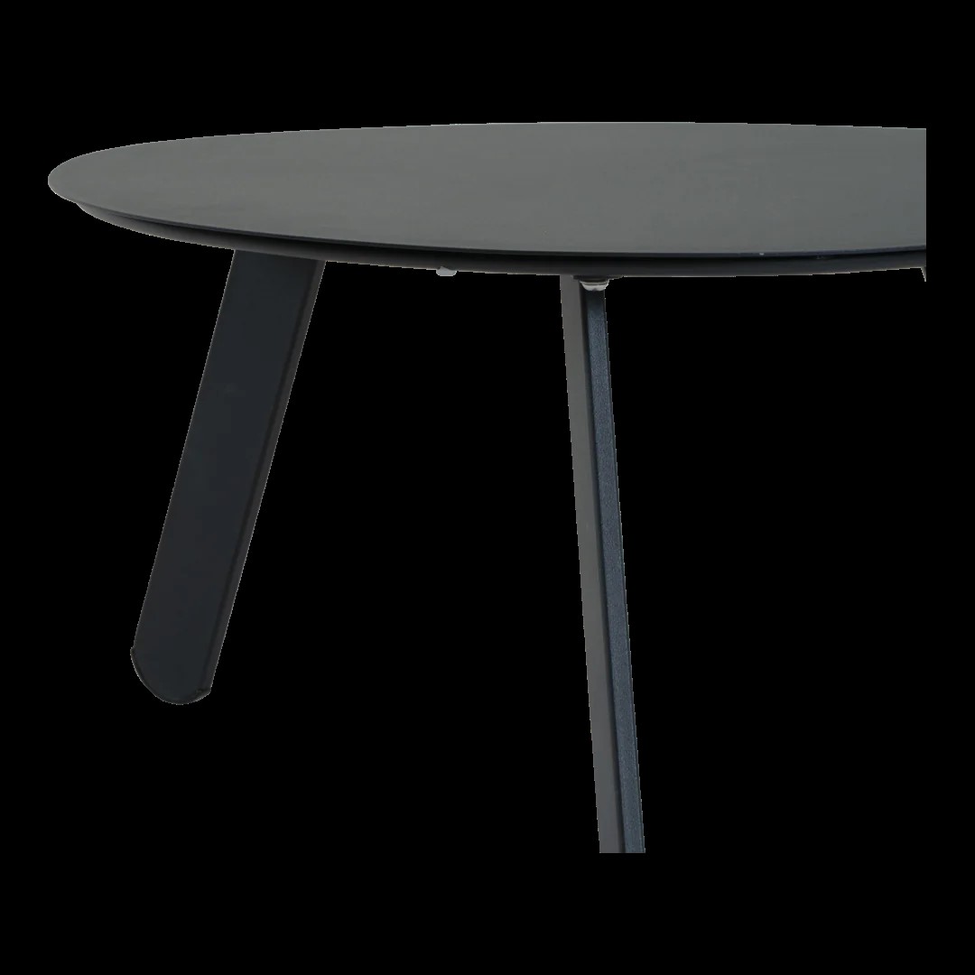 Leslie Living Bijzettafeltje Tiki 55X46X28 CM Zwart