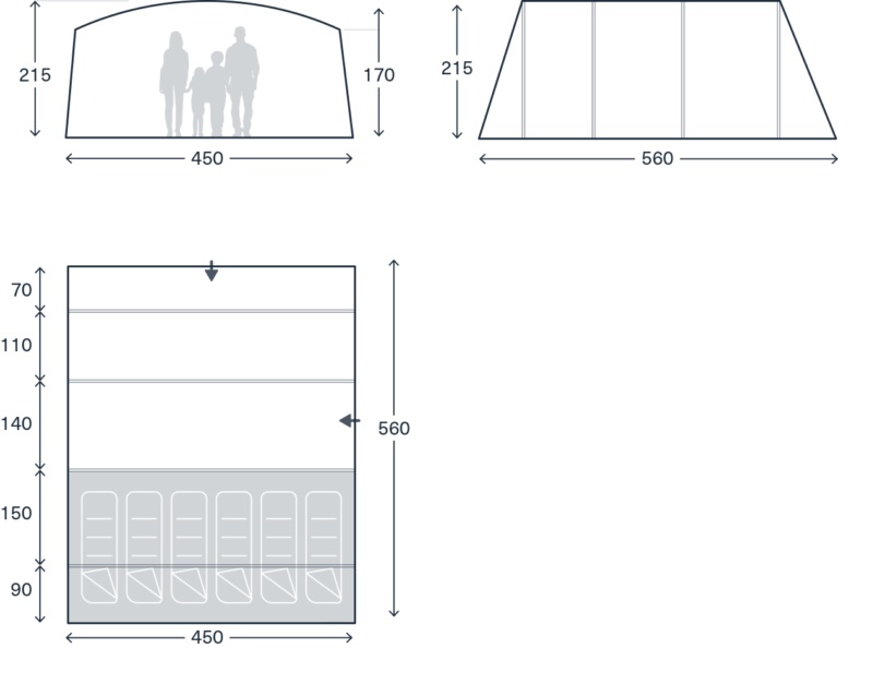 Kampa Rockcliffe 06 Air TC