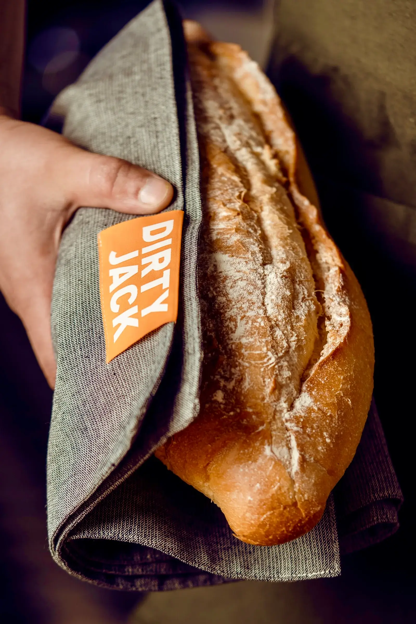 Dirty Jack Kookdoek Charcoal - Orange Label