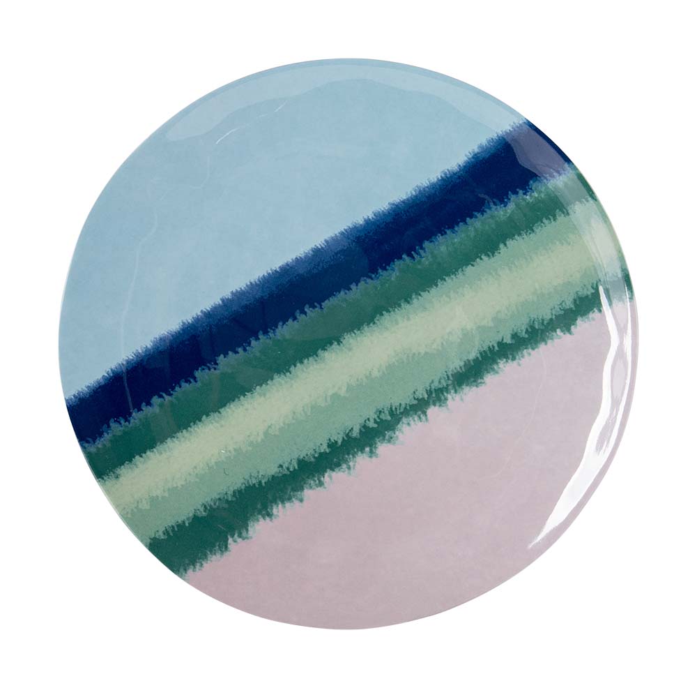 Bo-Camp Servies Halo Blauw/Groen 12-delig