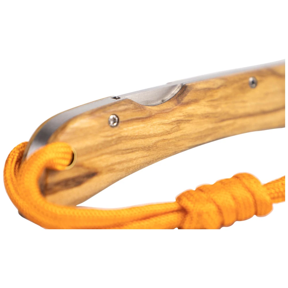 Homey's Zakmes Olly - Rvs/Olijfhout - 21Cm