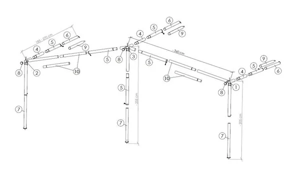 Reda Luifelframe Caravan- EN Voortentluifel 25mm Q-GR Staal