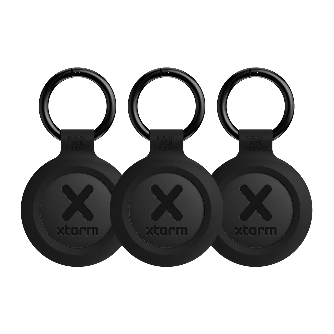 Xtorm Water-Resistant TravelTag 3-Pack - Charcoal Black