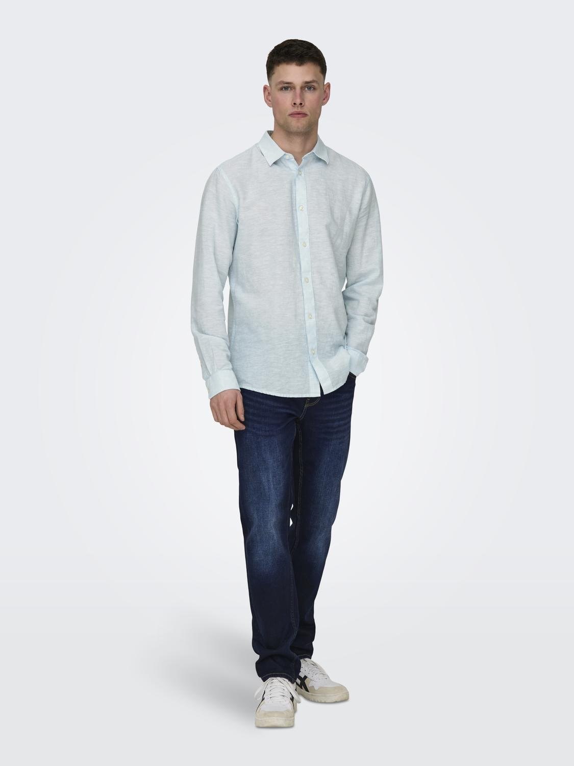 Only & Sons Caiden Ls Solid Linen Shirt