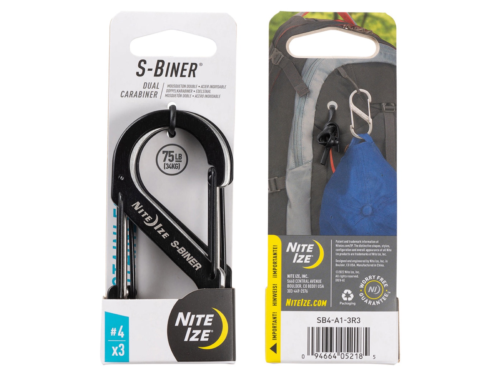 Nite Ize S-Biner Karabijnhaak 3-Pack Asorti #4
