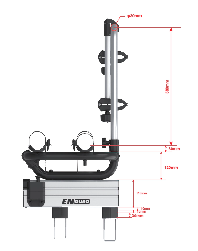 Enduro BS260 Fietsendrager Dissel
