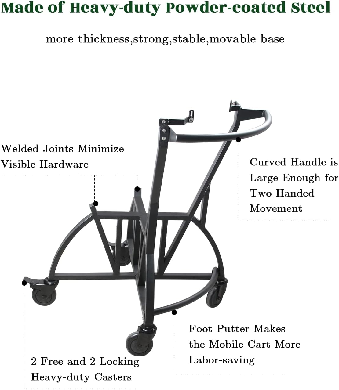 Big Green Egg Nest Integrated Handler 2XL
