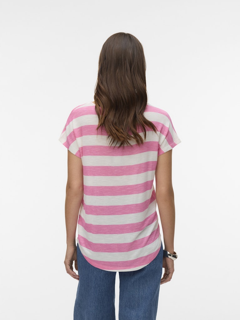 Vero Moda Wide Stripe Sl Top Dames
