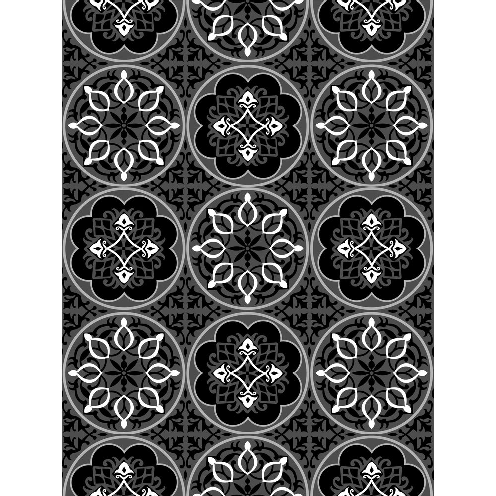 Blommie's Lifestyle Buitenkleed 270x360cm Zwart/Grijs/Wit