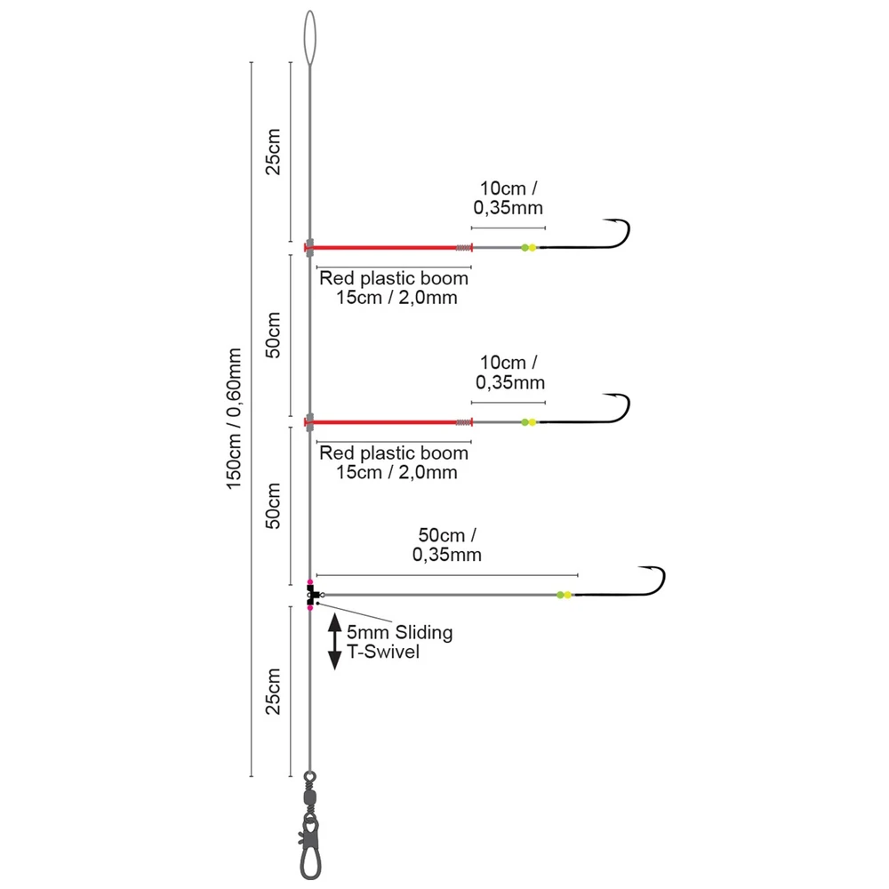 Spro Saltwater Plastic Specialist Salt Rigs Size 4