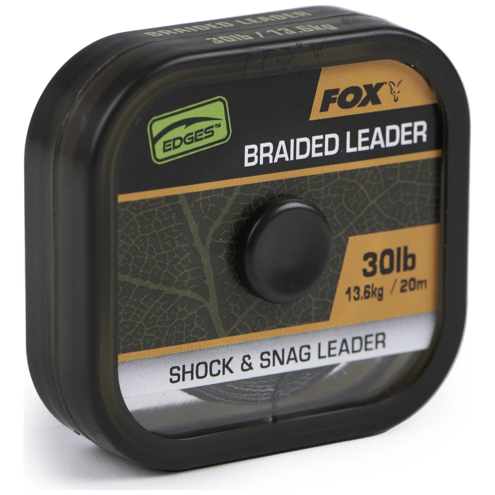 Fox Naturals Braided Leader Shock & Snag Leader 30Lb