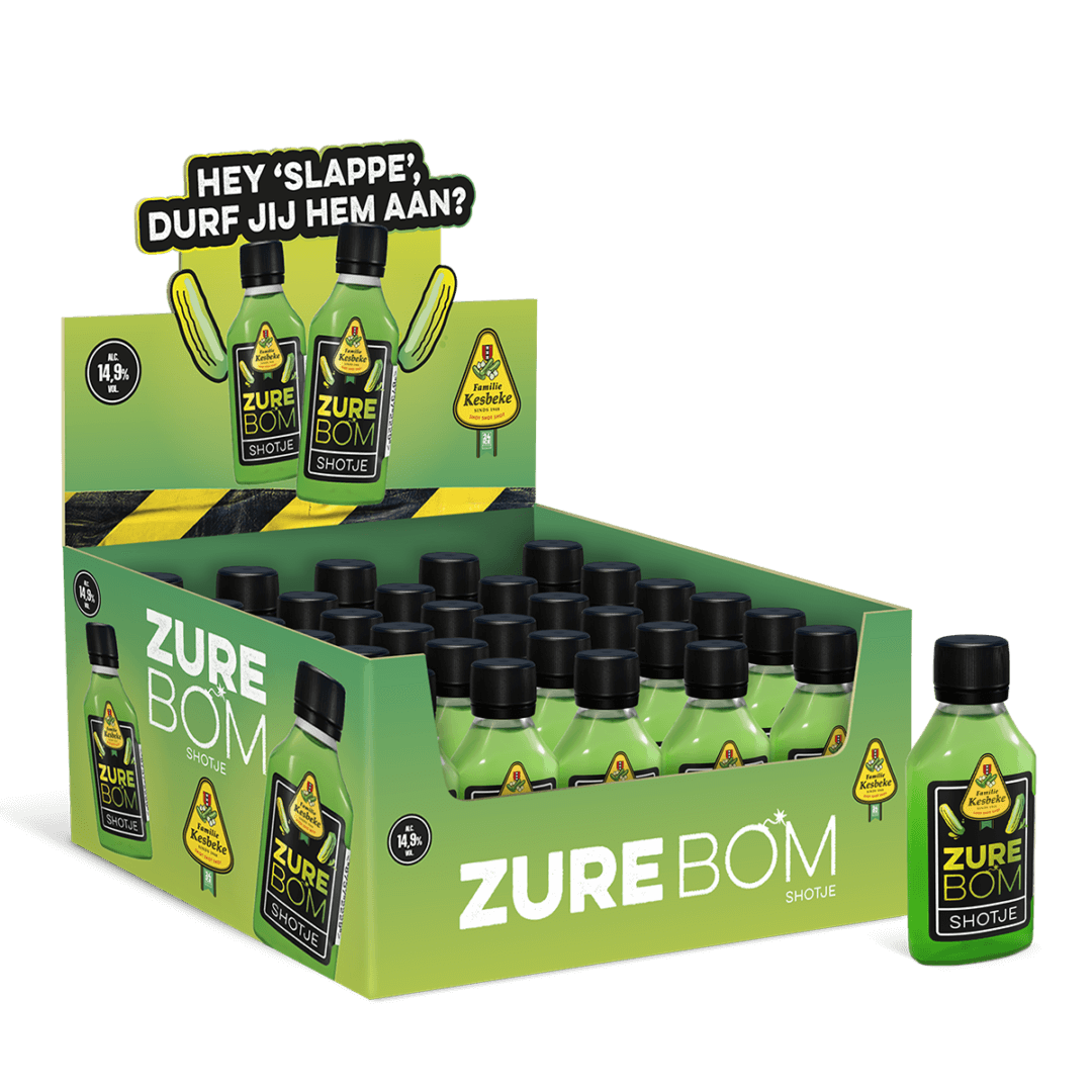 Shotje Zure Bom 20 Ml 30-Pack 14,9%