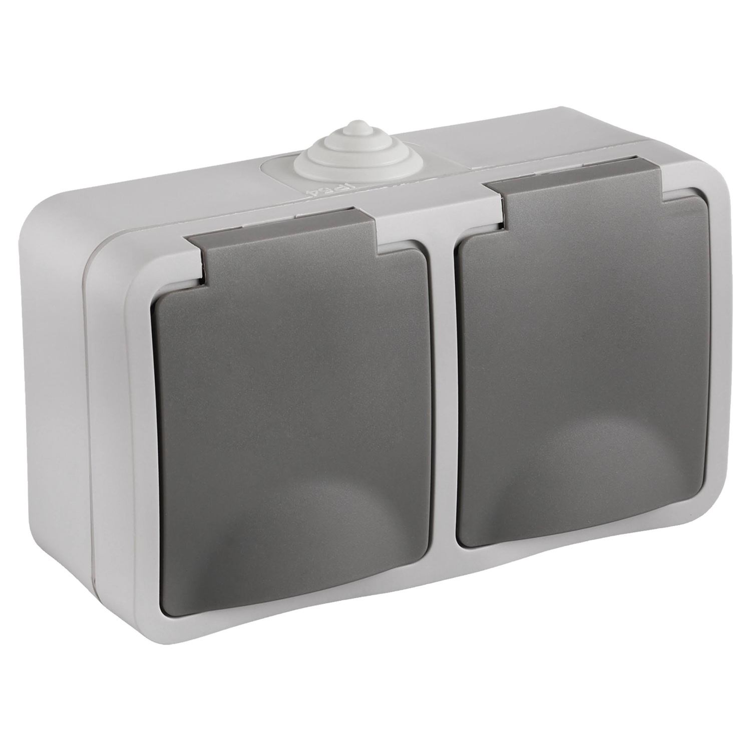 Q-Link Contactdoos Opbouw 2V Ra Ip54 Grijs