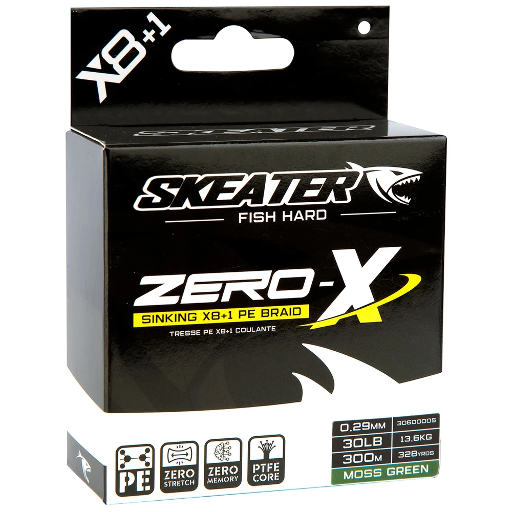 Skeater Zero-X Sinking X8+1 PE Braid 0.29Mm 300M