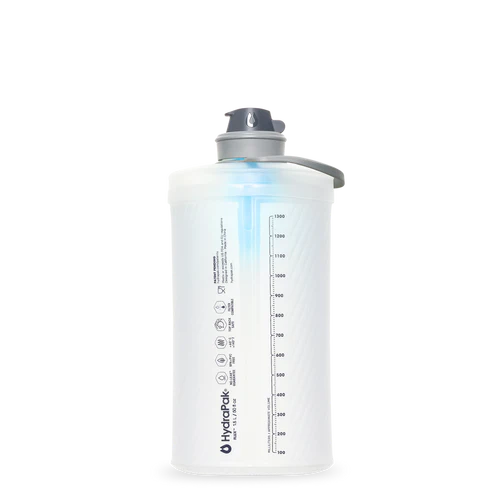 Hydrapak Flux+ 1.5L Drinkfles Clear/HP Blue