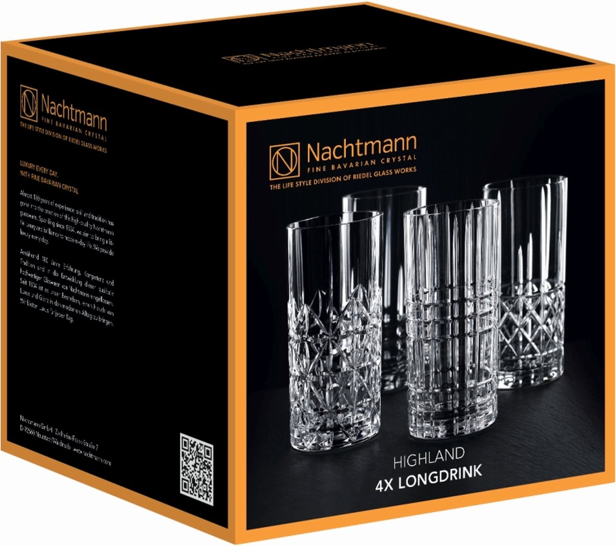 Nachtmann Highland Longdrinkglas 445 Ml Set 4 Stuks