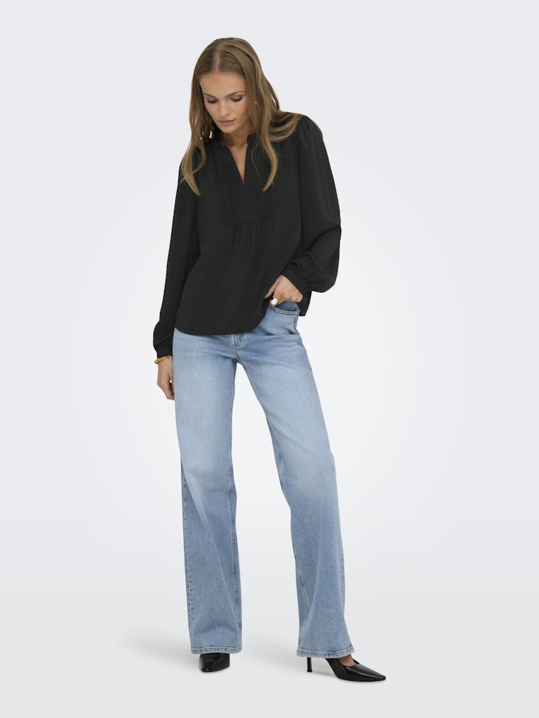 JDY Rachel Life L/S Pintuck Top Wvn Dames
