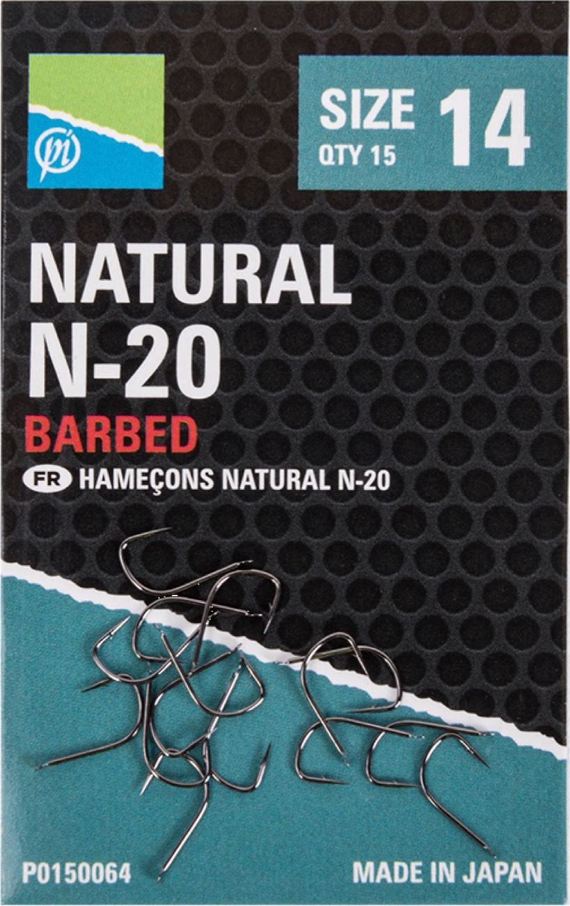 Preston Natural N-20 Barbed Size 14