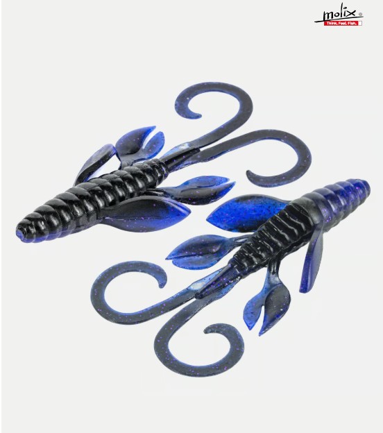 Molix Freaky Flip 4" Col. UV Black Blue / Purple Flake