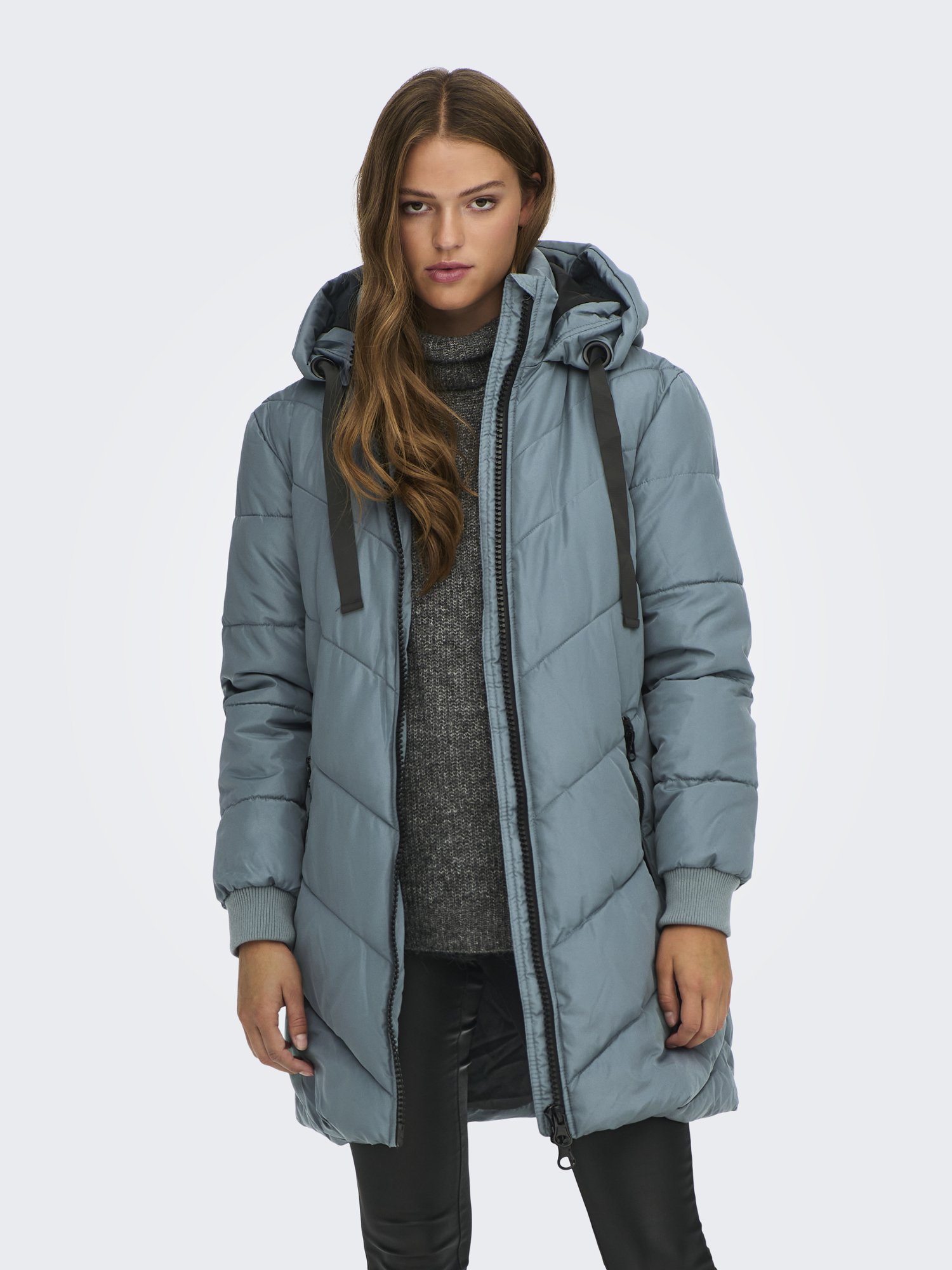 Jacqueline DE Yong Skylar Padded Hood Jas Dames