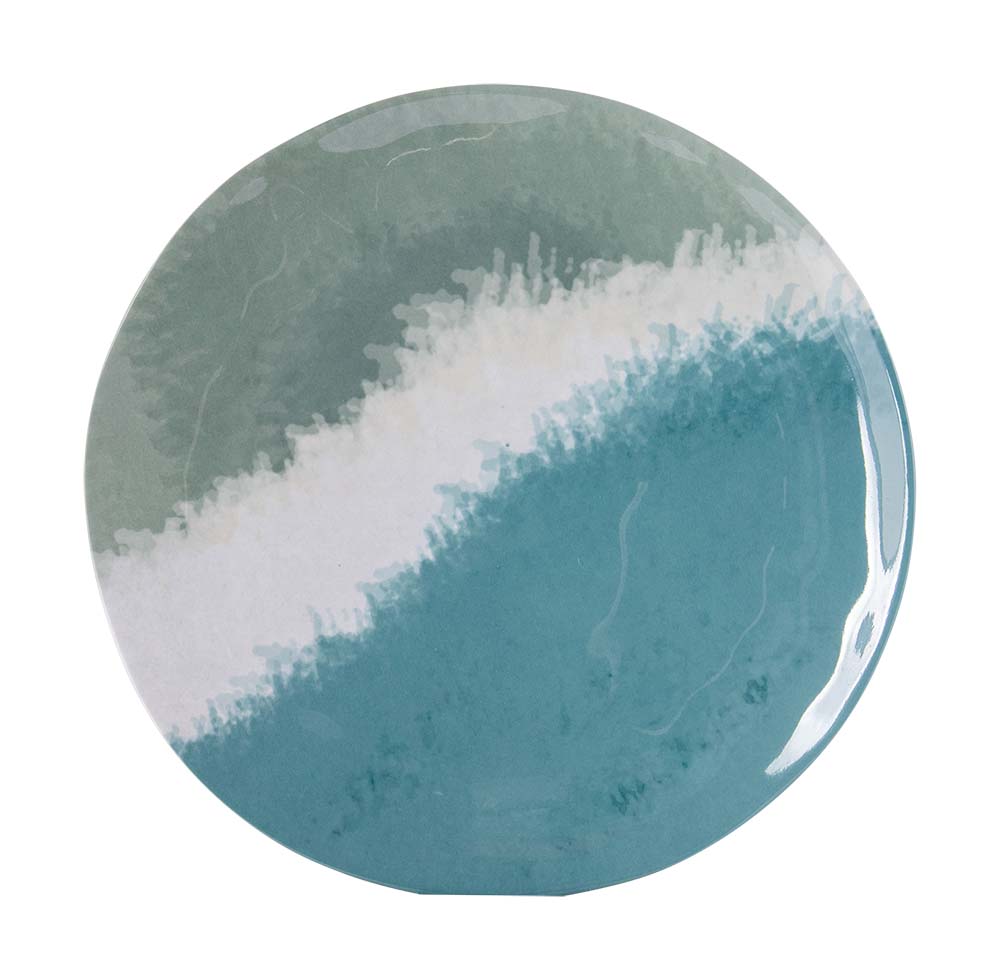 Bo-Camp Servies Halo Blauw/Groen 12-delig