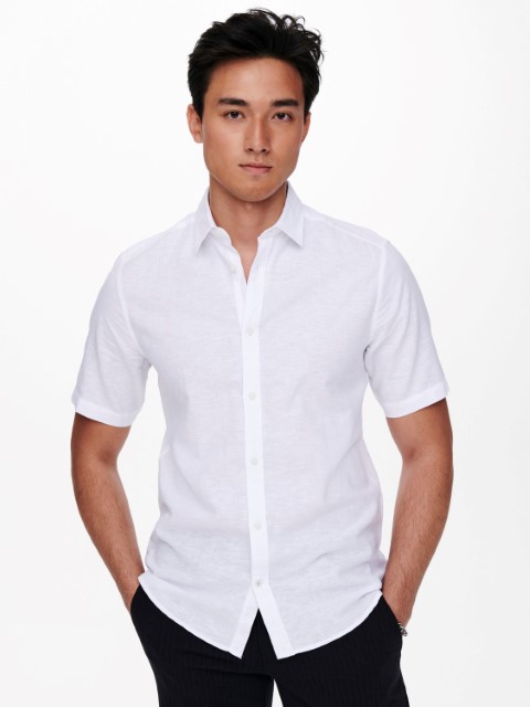 Only & Sons Caiden Ss Linen Shirt Heren