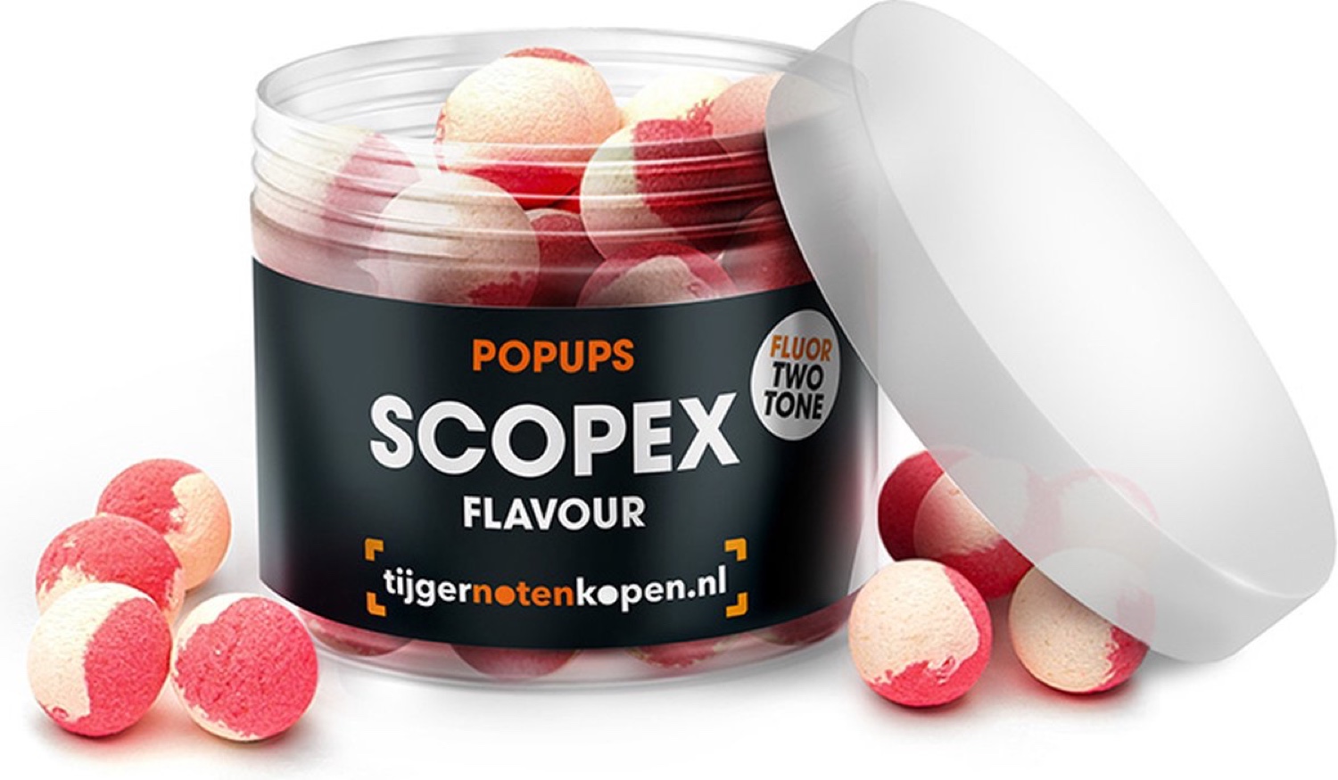 Tijgernotenkopen.nl Scopex Pop-Ups Wit/Roze 15Mm