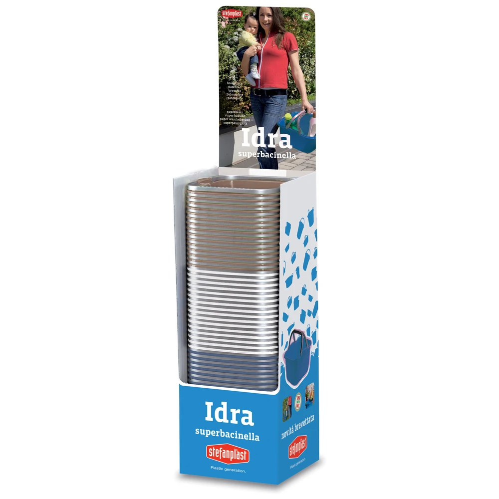 Stefanplast Wasbak Vierkant 13L Ass.KL.35X35X18Cm